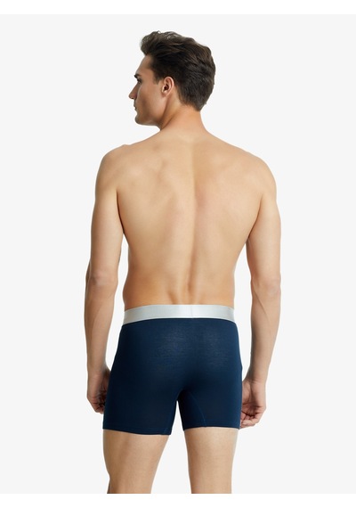Erkek Modal Elastan Boxer Silver 9303 - Lacivert Lacivert