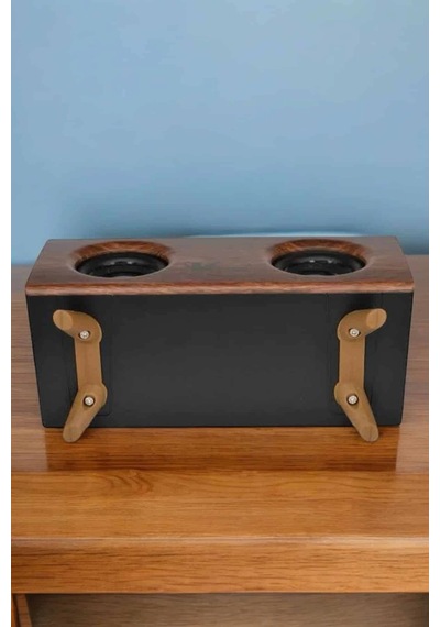 Hubrendy Tekno Bluetooth Hoparlör Ahşap Klasik Retro Gramofon Bluetooth Müzik Kutusu