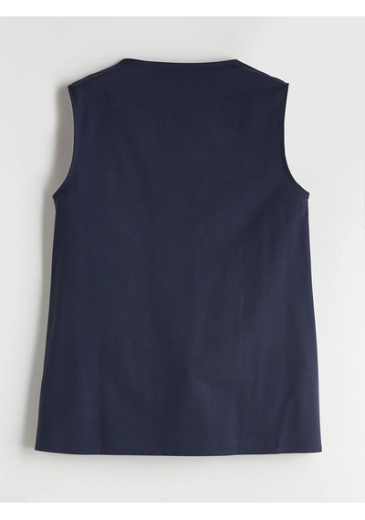 LC Waikiki Lcw Grace Indigo V Yaka Kadın Yelek İndigo