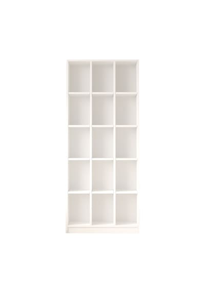 Robin Home Vera Geniş Kitaplık 15 Raflı 180cm Beyaz