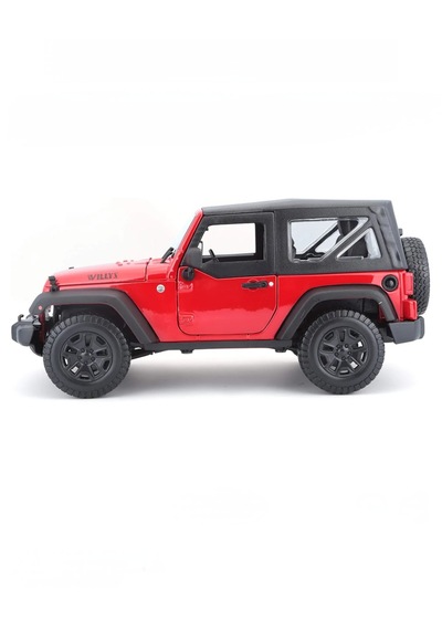 Maisto 1:18 Ölçek 2014 Jeep Wrangler Kırmızı Model Araba