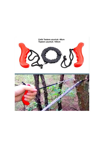 Omeniv Pratik Güçlü Testere El Testeresi Kamp Outdoor Karavan Turuncu
