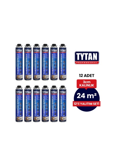Poliüretan Köpük Seti 12 Adetx870 Ml- 24 M2