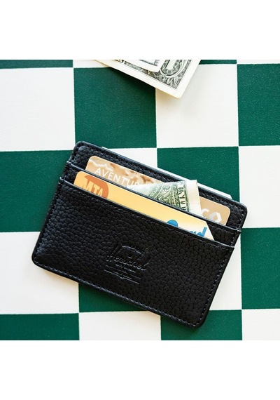 Herschel Herschel Charlie Cardholder Vegan Leather Unisex Cüzdan 001 Siyah
