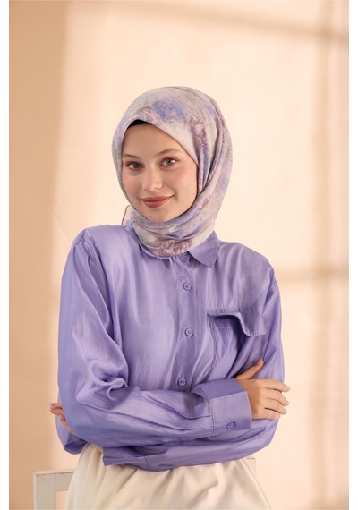 Silk Home Soft Eşarp 73095-22 Pembe, Eflatun, Sisli Yeşil, Koyu Vizon