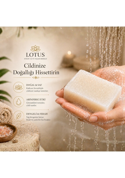Lotus Arındırıcı & Peeling Etkili Doğal Tuz Sabunu 200 G