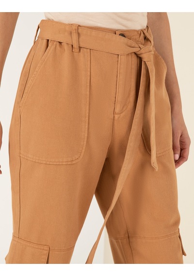 Pierre Cardin Kadın Camel Pantolon Kanvas-chino 50254356-vr015 Camel