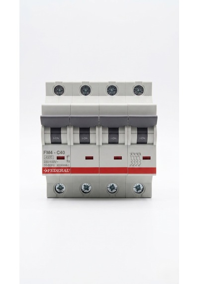 Federal 4x40 A C Tipi 4.5ka Grup Sigorta Fm4 9eg-c0434-sd40