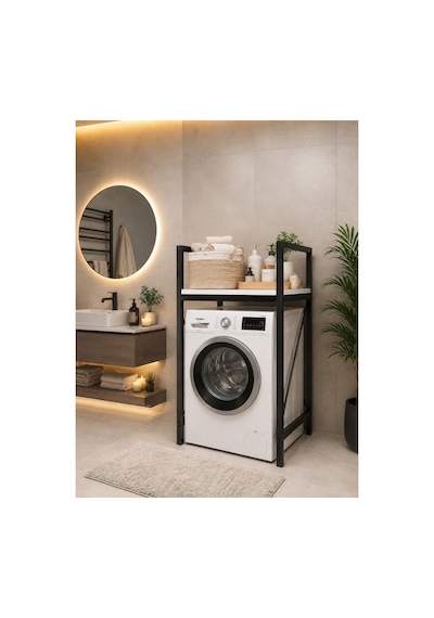 Lifos Beyaz/siyah Raflı Çamaşır Makinesi Dolabı Kurutma Makinesi Dolabı Metal Banyo Dolabı Lifos Beyaz/siyah Raflı Çamaşır Makinesi Dolabı Kurutma Makinesi Dolabı Metal Banyo Dolabı