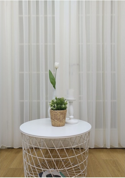 Evdepo Home Kullanıma Hazır Krep Tül Perde