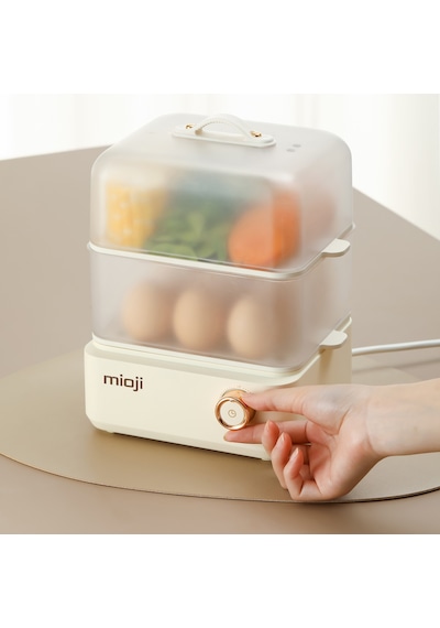 Mioji EG8B 500 W Yumurta Ve Çok Amaçlı Buharlı Pişirici Beyaz