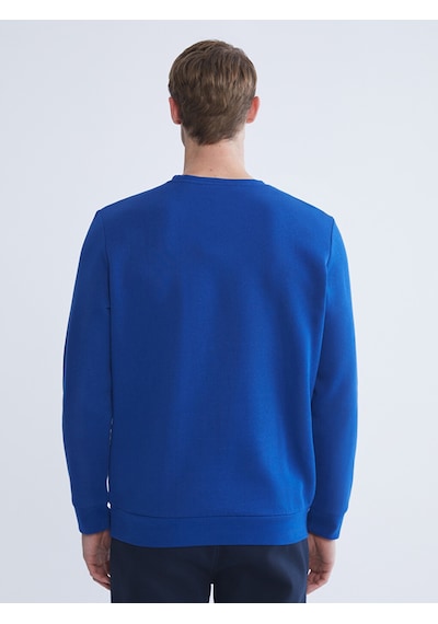 Lcwaıkıkı Basic Lacivert Bisiklet Yaka Erkek Kalın Sweatshirt