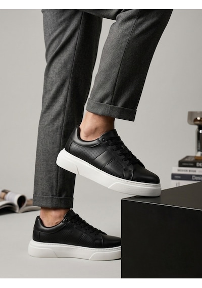 Boa Ba0247 Erkek Sneaker Günlük Casual Spor Ayakkabı Siyah