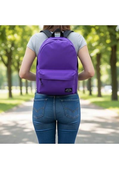 Elegance Mor Unisex Günlük Okul Seyahat Sırt Çantası Mor