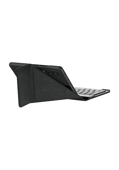 Samsung Uyumlu Galaxy Z Fold 3 Kılıf Standlı Klavye Kalem Bölmeli Kapak