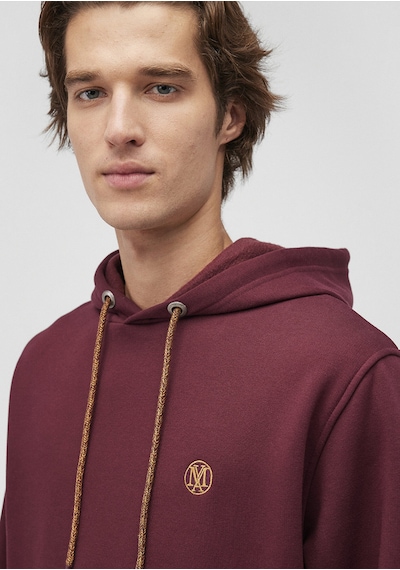 Mavi - Mavi Logo Nakışlı Kapüşonlu Bordo Sweatshirt 065809-70426 Bordo