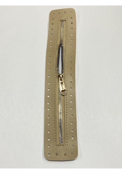 Karantuhafiye Derili Fermuar / Çanta Fermuarı / Kapak Fermuar 30 Cm Kapiçino Kapiçino Çok Renkli