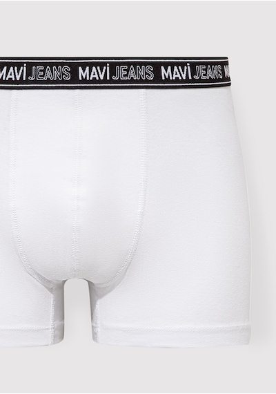 Mavi - Beyaz Basic Boxer 0911082-620 Beyaz