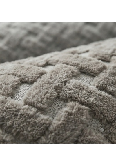 Fugo 2'li Welsoft Kırlent Kılıfı 45x45 Cm Dekoratif Fermuarlı Yumuşak Peluş Kırlent Kılıfı Koltuk Ve Kanepe İçin Gri