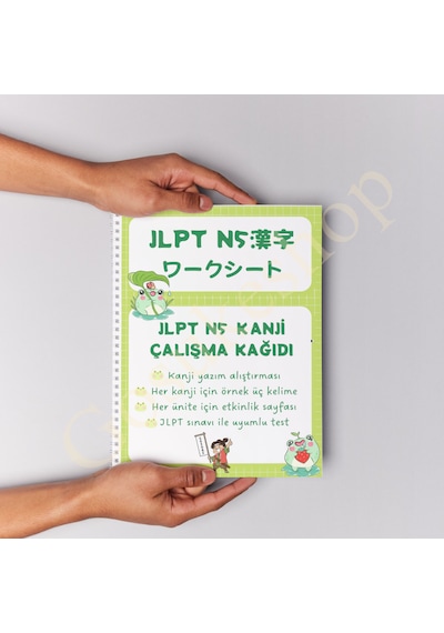 N5 Kanji Çalışma Ve Etkinlik Defteri Çok Renkli
