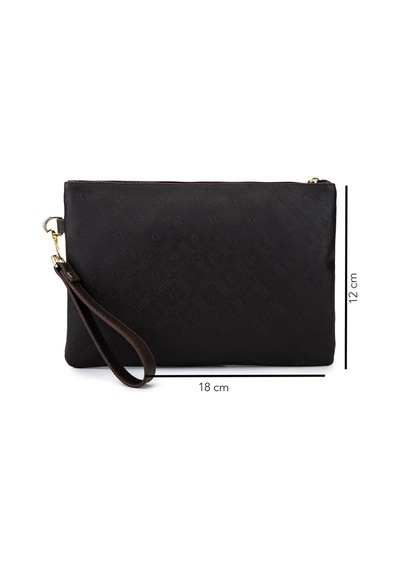 Tamer Tanca Kadın Suni Deri Kahverengi Clutch Çanta 743 2337 Bn Cnt Sk25-26 Kahve Mng Kahverengi