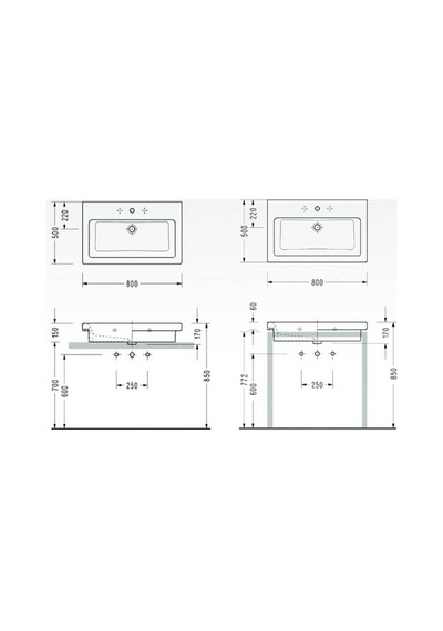 Serel - Verda 50x80 Cm Lavabo Beyaz - 8943tds110h Diğer