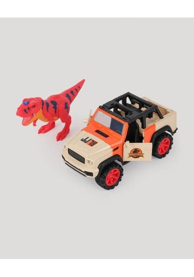 Let S Be Child Let S Drive Sesli Ve Işıklı Safari Aracı Dinozor Figürlü Oyuncak Seti Çok Renkli