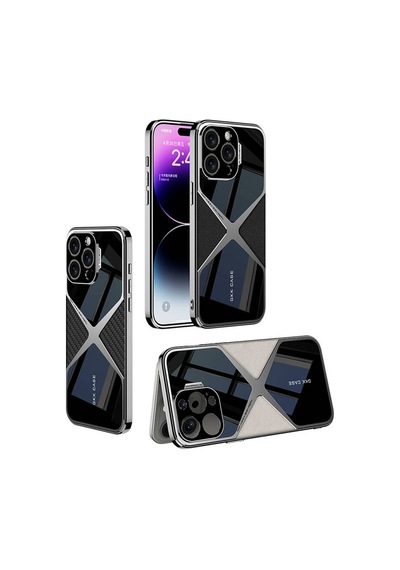 Apple Uyumlu iPhone 14 Pro Max Kılıf Ultra İnce Kamera Korumalı Pc + Deri Arka Yüzey X-pro Kapak