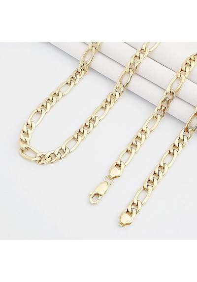 14 Ayar Altın 50 Cm Figaro Zincir 348 Gold