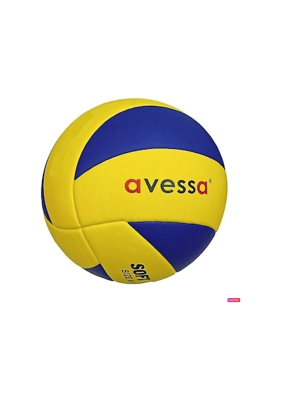 Voleybol Topu Soft Touch 275 gr No 5 Pompa + Kolluk + Bileklik Sarı - Beyaz - Mavi