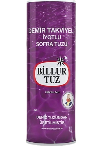 Billur Tuz Demir Mineralli Tuz İyotlu 500 G X4 Adet