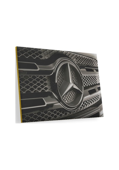 Cakasepetim Mercedes Benz Logo Karanlık Mod Ahşap Mdf Tablo