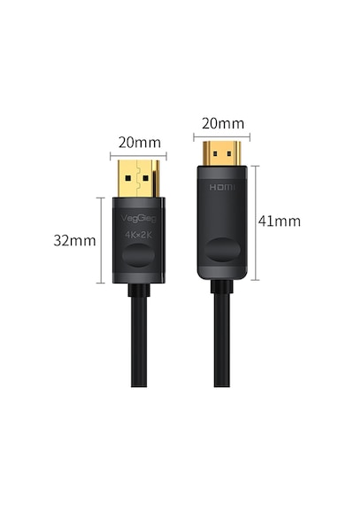 Veggieg 4k 30hz Displayport To Hdmı Dönüştürücü Kablo 3 Metre
