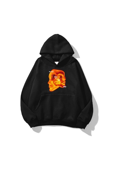 Startmore Unisex Timing Of Life Sweatshirt Siyah Siyah
