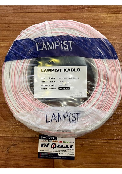 Lampist Kablosu 2 X 0,75 Kablo- 100 Metre