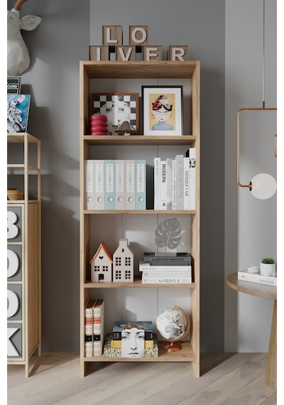 Sahra 5 Raflı Modern Kitaplık Çok Amaçlı Dekoratif Raf Ünitesi Ofis Ve Ev Kullanımı-meşe Kahverengi Sahra 5 Raflı Modern Kitaplık Çok Amaçlı Dekoratif Raf Ünitesi Ofis Ve Ev Kullanımı-meşe Kahverengi
