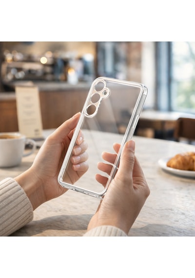 Samsung Uyumlu Galaxy S24 Fe Kılıf Şeffaf Kamera Korumalı 3d