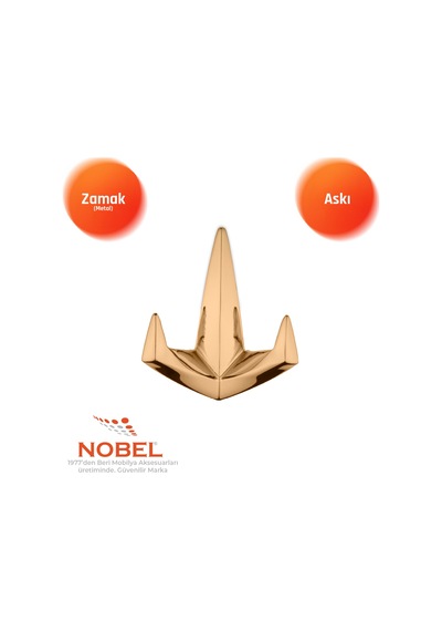 Datça Lüks Askı, Metal, Vestiyer Askı, 128 Gr, Dolap Askılık, Duvar Askılığı, Albrifin Vidalı