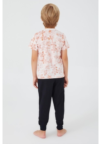 U.s. Polo Assn. 1358 Garson Flowered Erkek Çocuk Kısa Kol Pijama Takım 001