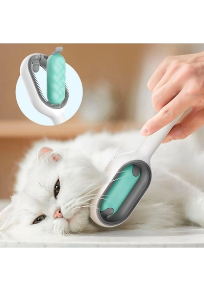 Evcil Hayvanlar İçin Çift Taraflı Pet Fırçası Nemli Tüy Tarama Tarağı Bx40