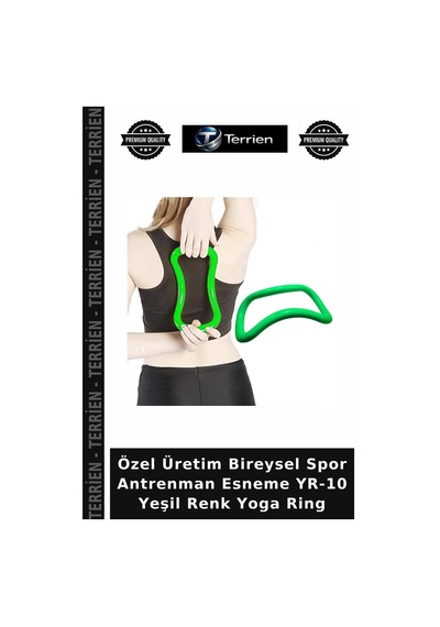Özel Üretim Bireysel Spor Antrenman Esneme Yr-10 Yeşil Renk Yoga Ring
