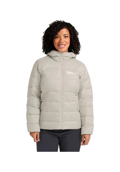 Jack Wolfskın Jack Wolfskin Ather Down Hoody Rds Kadın Bej Outdoor Ceketi A0056 Kemik