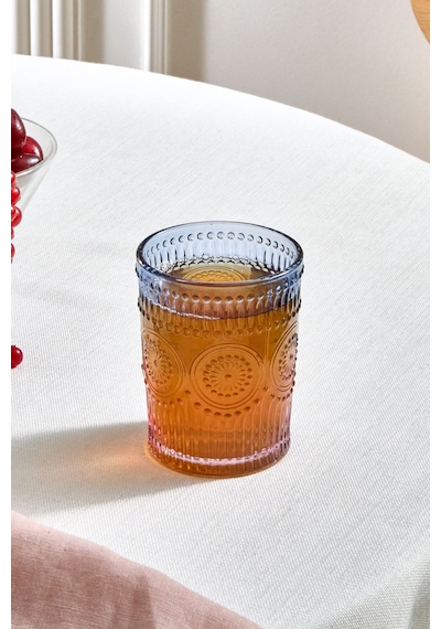 Karaca  Sunflower Su Bardağı 250 Ml Mavi Pembe