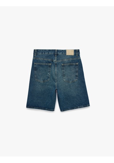 Koton Normal Bel Cepli Pamuklu Bermuda Straight Fit Jean Şort Green Cast 6sam40398nd Yeşil Koton Normal Bel Cepli Pamuklu Bermuda Straight Fit Jean Şort Green Cast 6sam40398nd Yeşil