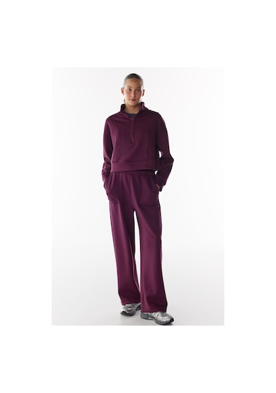 Penti Bordo İpeksi Dokunuş Silky Touch Cep Detaylı Pantolon