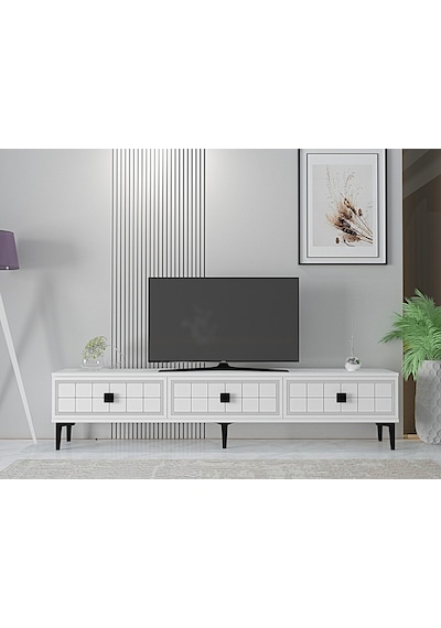 Tsa1801b - Yuka Tv Stand Beyaz 180cm Beyaz