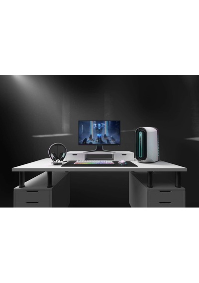 Düşük Profilli Rgb Mekanik Oyuncu Klavyesi Aw510k Beyaz 545-bbch Anahtar Başına Alienfx Rgb Aydınlatma, Medya Kontrolleri Ve Usb Geçişi, Cherry Mx Düşük Profilli Kırmızı Anahtarlar Lunar Light