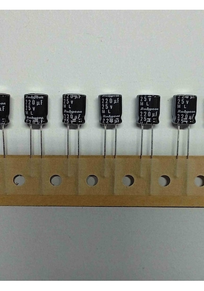 220mf 25v 8x9 Rubycon Elko Kondansatör 105 Adet