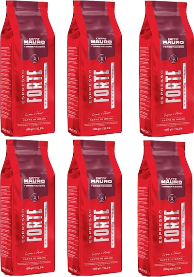 Caffe Mauro Espresso Forte Çekirdek Kahve 1 Kg X 6 Paket Çekirdek Kahve