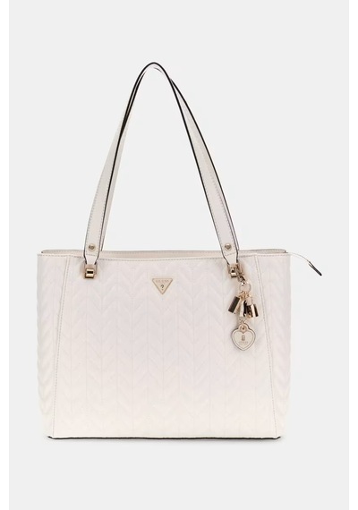 Guess Stacey Tote Çanta-gg974125 Beyaz